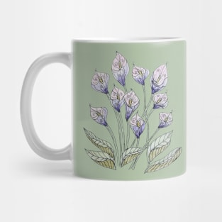 Calla Lily watercolour Mug